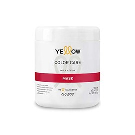 Cuidado del color amarillo – Máscara de protección del color – Regenera y nutre el cabello tratado con color – Máscara para el cabello acondicionador profundo – Prolonga la intensidad del color del cabello – 34 onzas