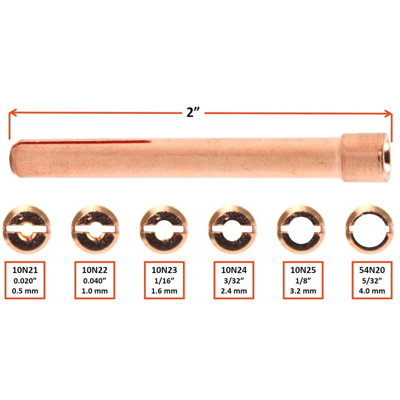 SÜA - Collet for TIG Welding Torches 17/18/26-3/32'' (2.4mm) -