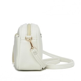 FULEI Tassel Crossbody Bag for Women Small White Handbag Ladies Handbags Shoulder Bags with Zip Pockets