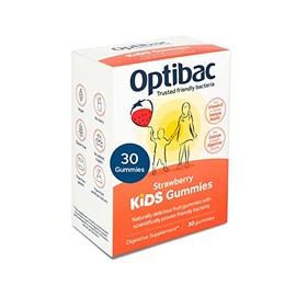 Optibac Probiotics Kids Gummies - Kids Probiotic with Vitamin D & Calcium for Immune System Support & Gut Health and 2 Billion Bacterial Cultures - 30 Vegan Gummies