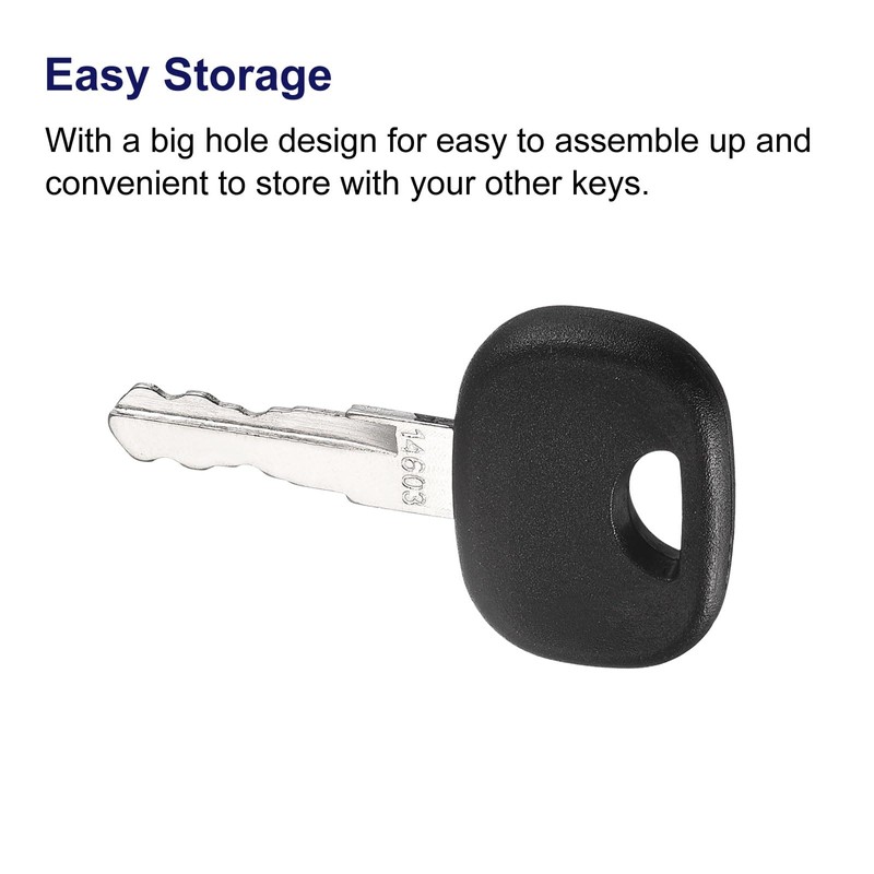 sourcing map Equipment Key Machines Ignition Key for Excavator (Part