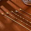 Striviio Gold Bracelets for Women, 14K Gold Plated Stackable Bracelet
