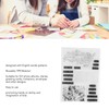 2Pcs Clear Stamp English Words Pattern Clear Safe Reusable TPR