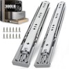 VITERLYNX 3/4" Thick 300Lbs Soft Close Heavy Duty Drawer Slides