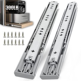 VITERLYNX 3/4" Thick 300Lbs Soft Close Heavy Duty Drawer Slides 1 Pair 16 18 20 22 30 32 36 40 Inch Full Extension Ball Bearing Self Slow Closing Rails Cabinet Tool Box RV Runners Tracks Glides-36