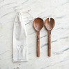 Creative Co-Op, Natural Rustic Charm Mango Wood Salad Server Set,