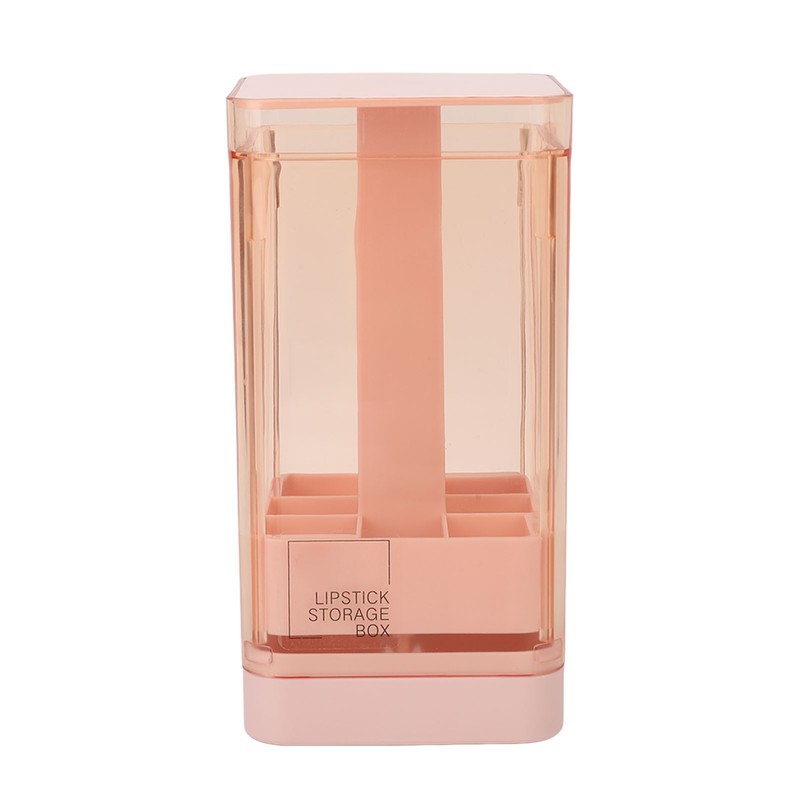Lipstick Holder Auto Lifting Dustproof Large Capacity Transparent Window Lipstick