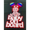 Avery Vinyl Deadmau5 Baby on Board Sticker - Electronic Music