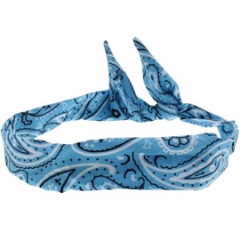 Topkids Accessories Paisley Wire Headbands for Women's Hair, Girls Headbands Hair Bands for Women Hair Accessories for Women Head Bands Adult Women Women's Fashion Headbands (Light Blue)