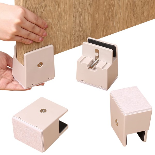 Ezprotekt Adjustable 2 Inch Chair Risers with Screw Clamp, Heavy
