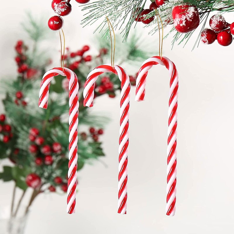 Pack of 12 Candy Canes, Candy Canes, Christmas Tree Decorations,