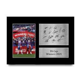 HWC Trading Crystal Palace FA Cup Winners 2025 Gifts Printed Signed Autograph Picture for Football Fans and Supporters - A4