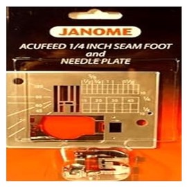 Janome Acufeed 1/4 inch Seam Foot and Needle Plate