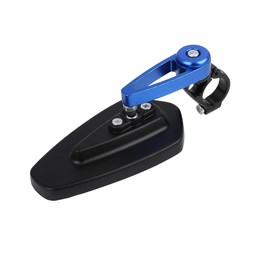 sourcingmap Universal Black Blue Motorcycle 7/8 Inch Handle Bar End Side Rearview Mirrors Pair