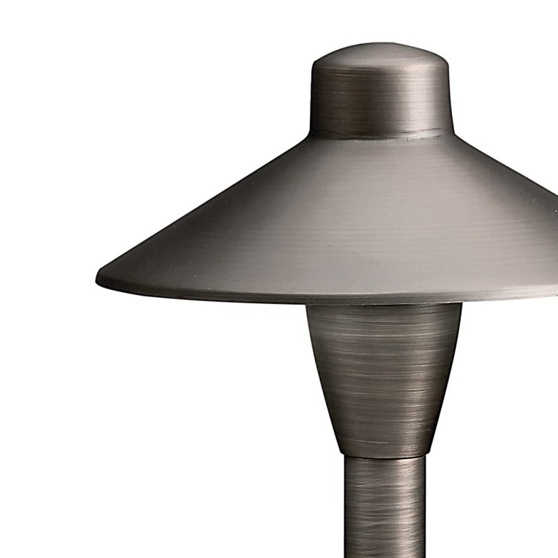 Kichler 12V Path Light in Textured Architectural Bronze, Durable Landscape