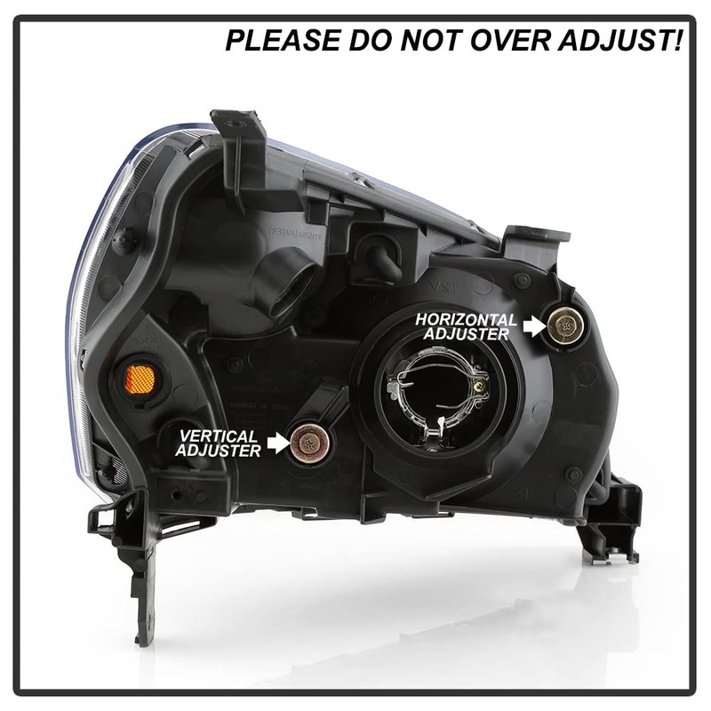 ACANII - For Blk 2003-2005 Honda Pilot Replacement Headlights Headlamps