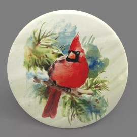 Fashion Jewelry RED CARDINAL 1" Pendant Sterling 925 Silver 20" Necklace fashion jewelry gift