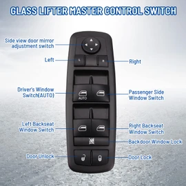 SHERXIBO - Interruptor de ventana eléctrica compatible con Dodge Journey 2009-2016 2008-2012 Dodge Nitro 2009-2012 Jeep Liberty reemplaza al OEM: 4602632AC 4602632AD 4602632AE 4602632AF