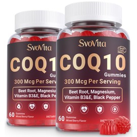 CoQ10 Gummies 300mg - Co Q 10 Supplement with Beet Root, Magnesium