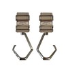 Solo Stroller Hooks, 360 Degree Rotation, Set of 2 (SIRVER/GREY)