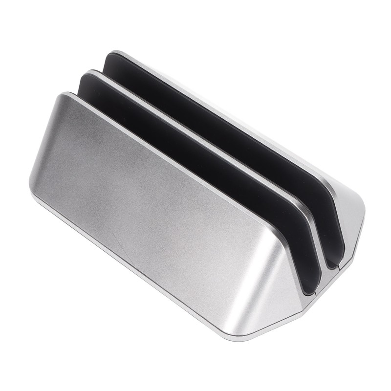 Dual Laptop Stand Vertical 3D Curved Appearance Aluminum Alloy Adjustable