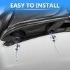 4Pcs Aluminum Bungee Buttons Rear Backrest Passenger Grab Handles Mounting