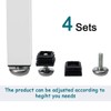 sourcingmap Adjustable Leveling Feet 25 x 25mm Inserts Furniture Table