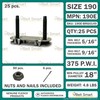Genuine Flexco 190E Quick-Fit Conveyor Belt Fasteners | #20001 |