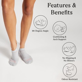 Paire - Unisex Ankle Socks | Lowcut Trail Socks | No Show Socks | Non-Slip Socks