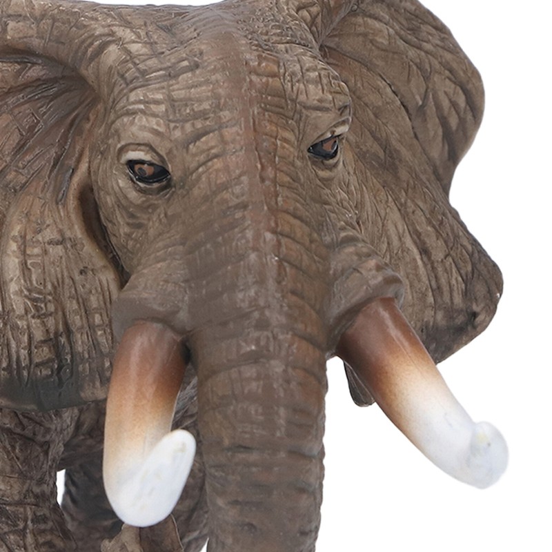 Elephant Figurine Model Vivid Details High Simulation Elephant Model Ornament