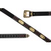 Western Belt Black Gold Cowboy Prayer Men Red Stone Crocodile