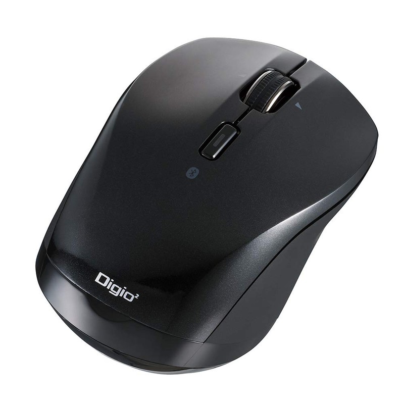 Digio2 Mouse, High Speed Scrolling, Bluetooth, Small, Quiet, Blue LED,