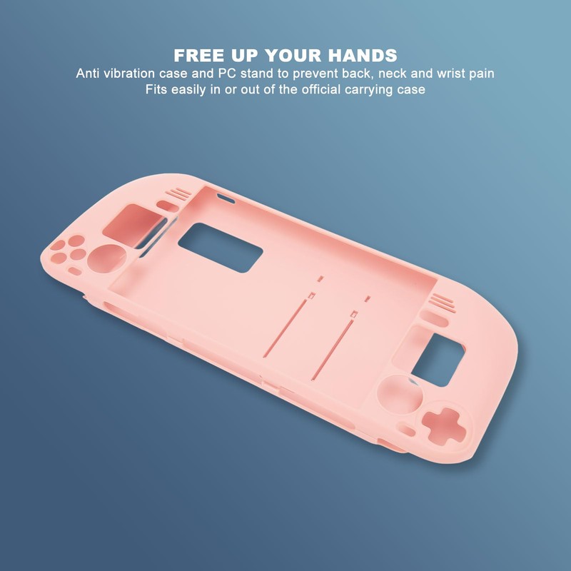 Steam Deck Protective Case with Kickstand, Lightweight Ergonomic Design