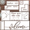 Welcome Stencils for Doormat 27.5” Cat Door Mat Stencil Enter