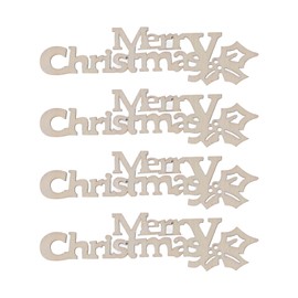 Christmas Words, 40Pcs Merry Christmas Wooden Mini Christmas Wood Letter Cutouts Beautiful Christmas Tree Hanging Ornament for DIY Painting DIY Craft Accessory