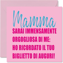 Stuff4 Funny Mothers Day Cards for Mum - I Remembered - Happy Birthday Card for Mum from Daughter and Son, Mum Birthday Gifts 145mm x 145mm