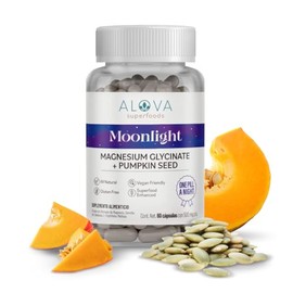Glicinato de Magnesio con Semillas de Calabaza | Alta Absorción y Fórmula Natural | 60 Cápsulas Veganas. 400mg Magnesio