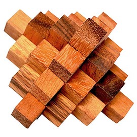 Crystal Cube 15, Japanese Crystal Cube with 15 Puzzle Pieces, Puzzle Wood Interlock Puzzle, Wooden Puzzle, Puzzle Game, Puzzle Box, Ladder Puzzle, Twist Crystal, Twister Cube, 3D Puzzle