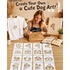 16Pcs Dog Head Stencils for Painting, Reusable PET Plastic Templates