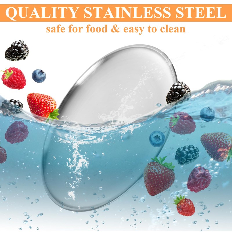 AKOLAFE 8 Pack Stainless Steel Pizza Pan 12 Inch Pizza