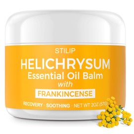 STILIP Helichrysum Balm with Frankincense Essential Oil – Natural Repair & Renewal Face Cream – Soothes Redness, Fades Scars & Smooths Fine Lines – Deep Moisturizing Anti-Aging Moisturizer_2oz.