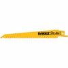 DEWALT Reciprocating Saw Blades, Taper Back, 6-Inch, 6 TPI, 5-Pack