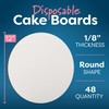 White Cake Boards Round | 48 Pack - 12 Inch