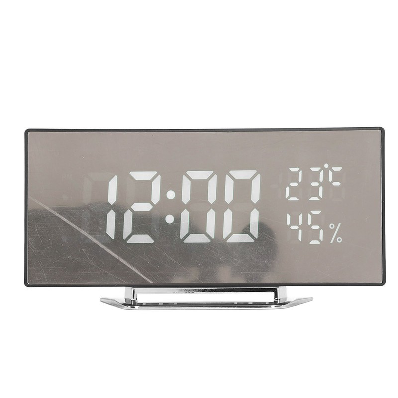 LED Digital Clock 3 Level Brightness Snooze USB Battery Powered
