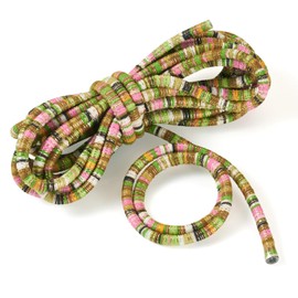 Cheriswelry 5.47 Yards 5mm Elastic Stretch String Jewelry Beading Cord Colorful Knotting Cord for Sewing Clothing Macrame Jewelry Making DIY Necklace Bracelet