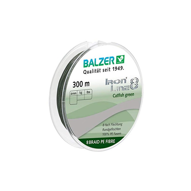 Balzer Iron Line 8 Catfish Braided Fishing Line, 300 m,