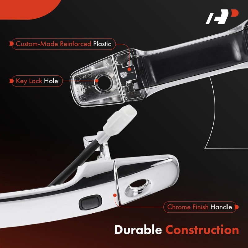 A-Premium Front Driver Side Exterior Door Handle with Sensor Compatible