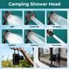 Portable Camping Shower Kit: 7ft Tent, 6000mAh Pump, 1500W Heater