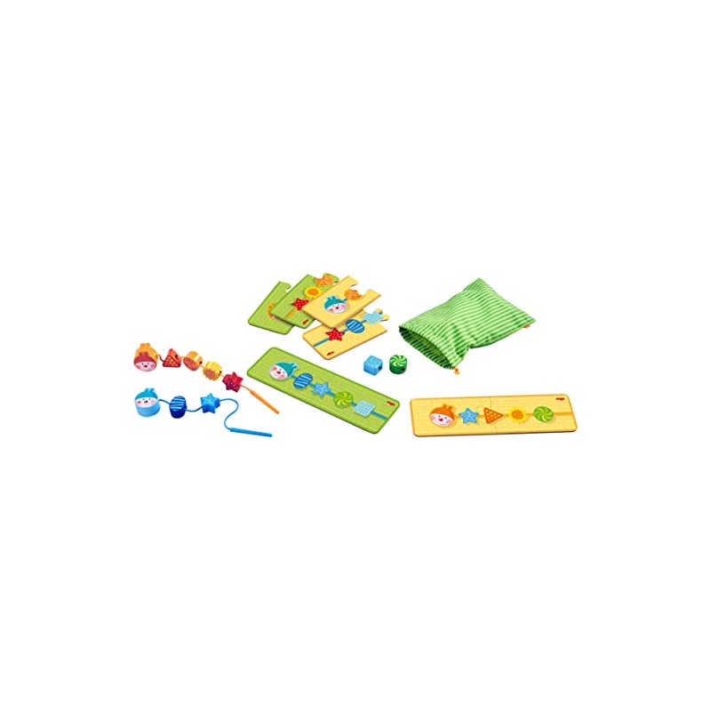 HABA 304653 Caterpillar Threading Game for Children from 18 Months,