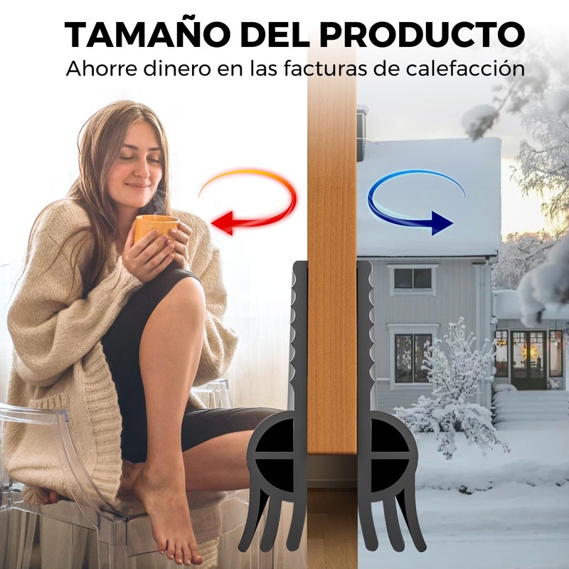 2PCS Guardapolvo y Protector para Puerta, Polvo del Sello Inferior